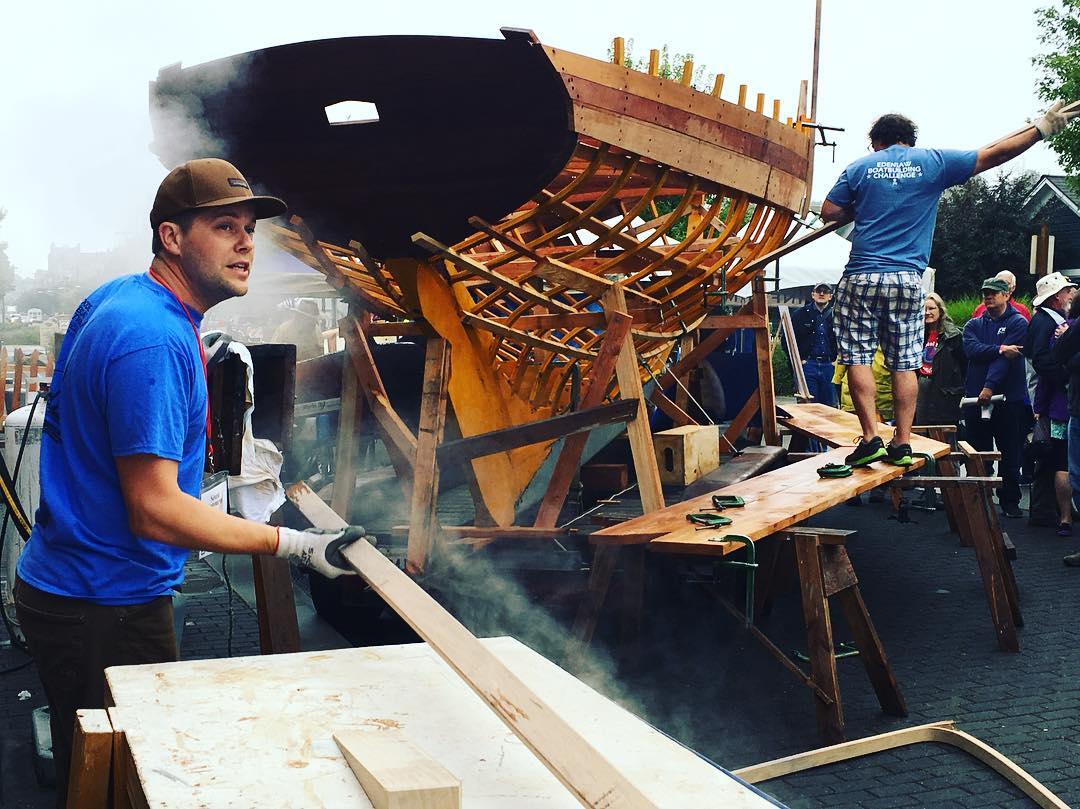 Sean Koomen back in town for AWBF 2025 Australian Wooden Boat Festival